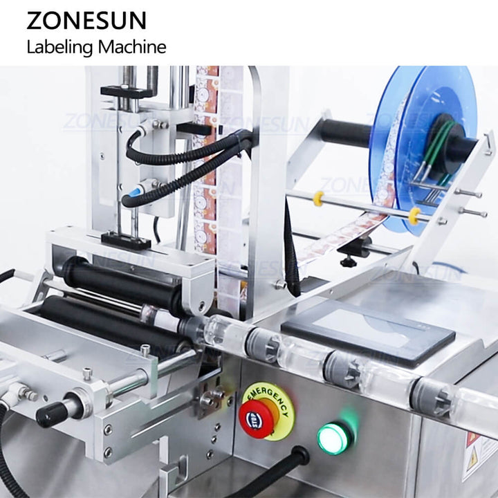 loading structure of semi-automatic label applicator 