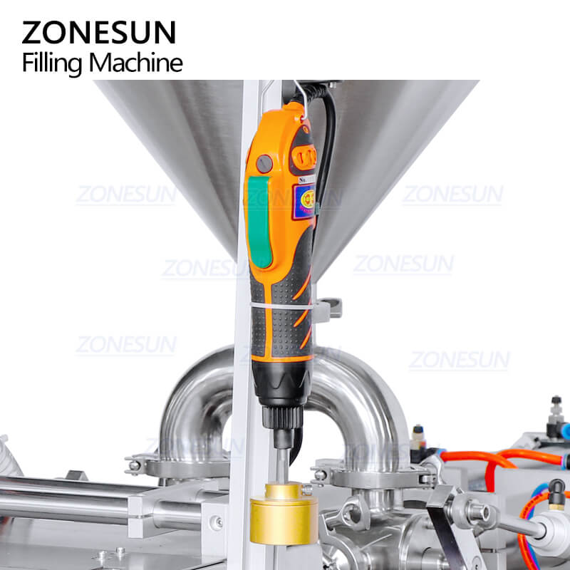 capping head of semi-automatic pouch bag filling capping machine