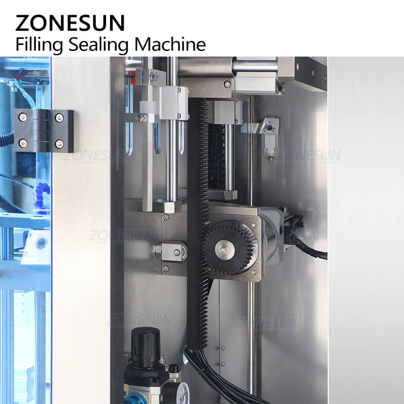 servo film feeding structure of automatic stick sachet packing machine