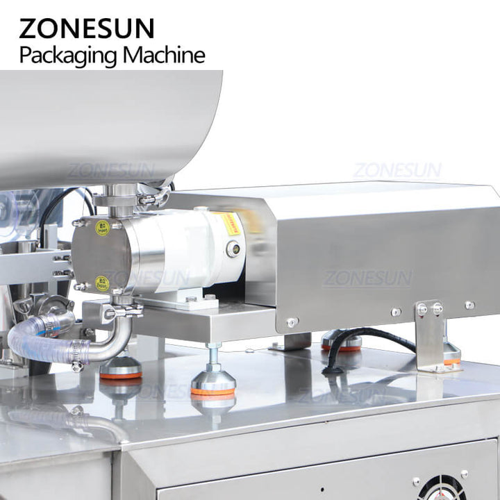 servo rotor pump filling system of vertical paste packing machine