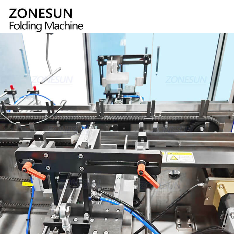 side folding structure of mailer box folding mahcine