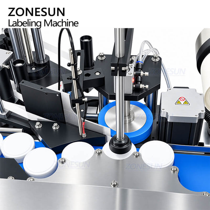 side labeling system of pharmaceutical bottle labeling machine