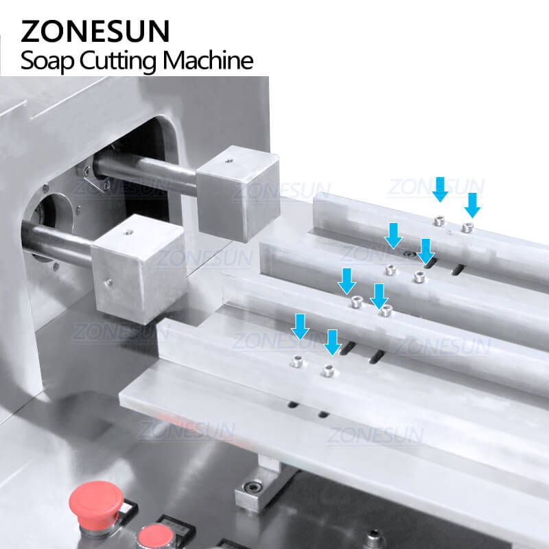 machine component of soap bar cutting machine
