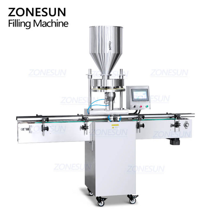 ZONESUN ZS-KL01S Automatic Particle Grain Rice Spice Sugar Nuts Tea Seeds MeasurinG Cup Bottle Filling Machine