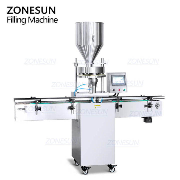 Zonesun ZS-KL01S automático grano de partículas arroz especias azúcar Tuercas té semillas measuring taza botella máquina llenado