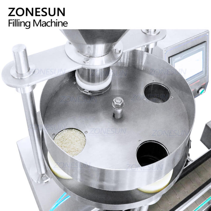 ZONESUN ZS-KL01S Automatic Particle Grain Rice Spice Sugar Nuts Tea Seeds MeasurinG Cup Bottle Filling Machine