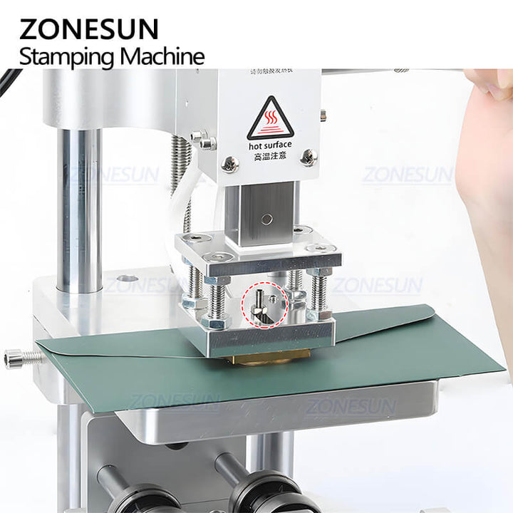 U-shape hole of dual use hot stamping machine for leather products