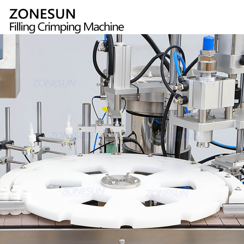 starwheel bottle positioning system of peristaltic pump bottle filling line