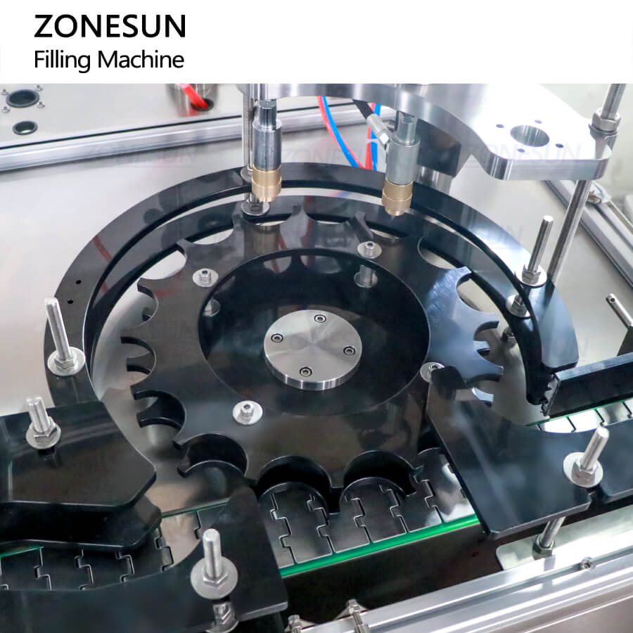 starwheel of aerosol can filling machine for sunscreen spray