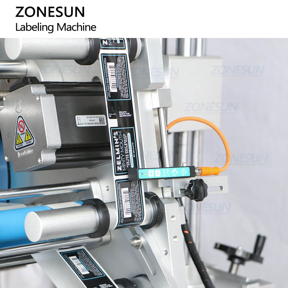 Electronics Box Labeling Three Sides Chewing Gum Plastic Boxes Sticker Labeling Machine For ...