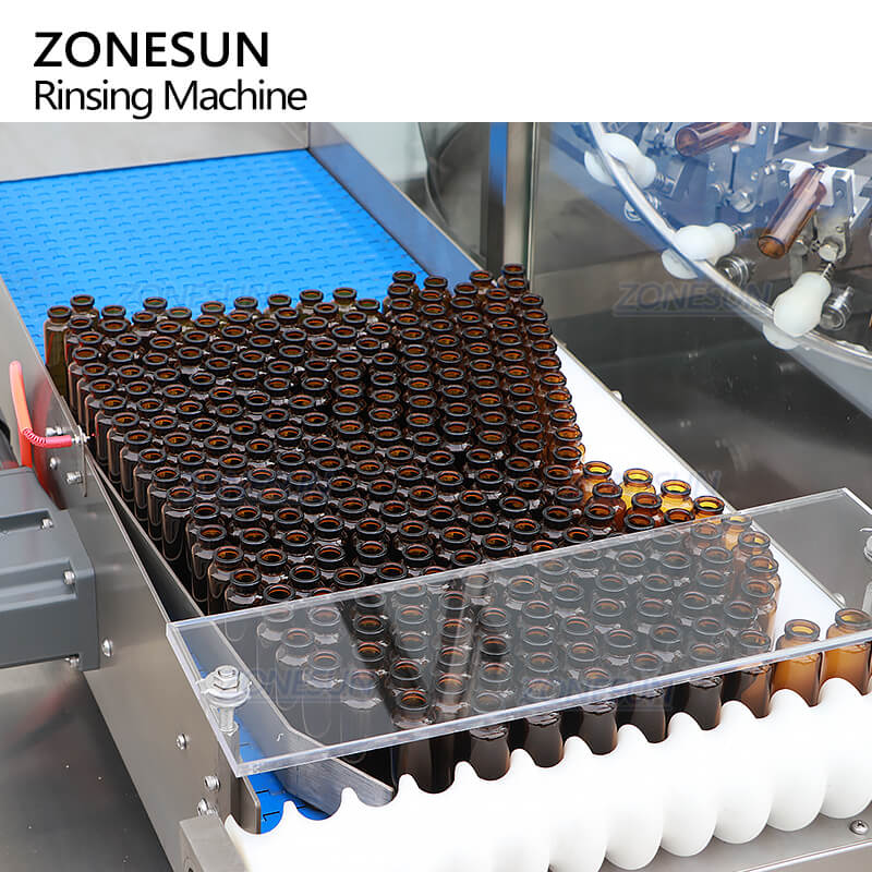 bottle feeding system of automatic rotary bottle air washing mahcine