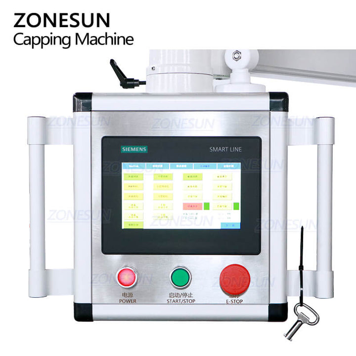 control panel of trigger pump capper