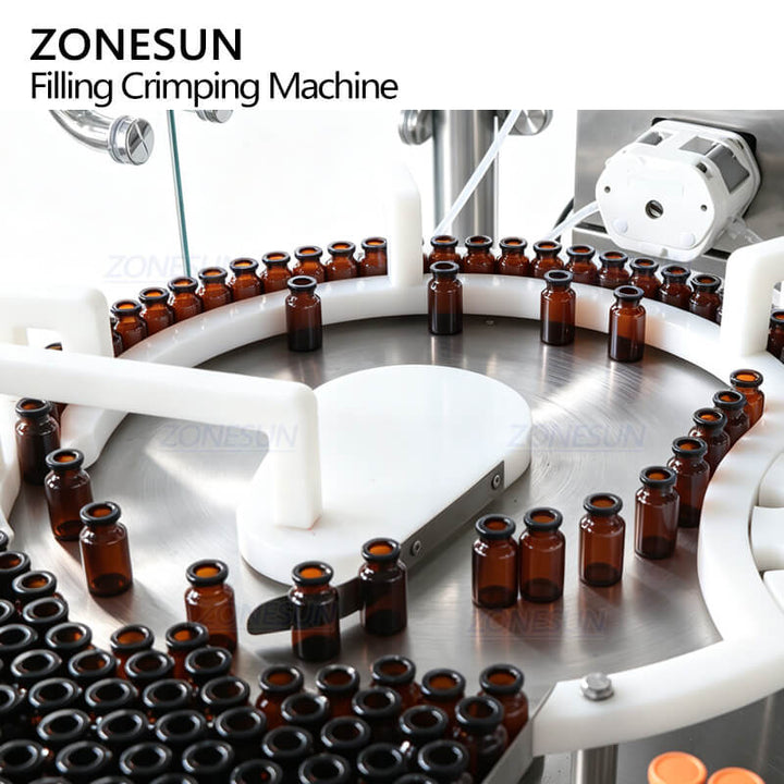 vial unscrambling system of  automatic vial filling and capping machine