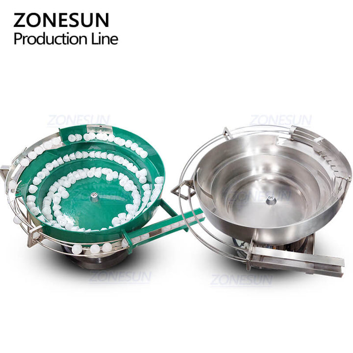 vibratory bowl of ZS-AFCL8 automatic roll-on bottle filling and capping machine
