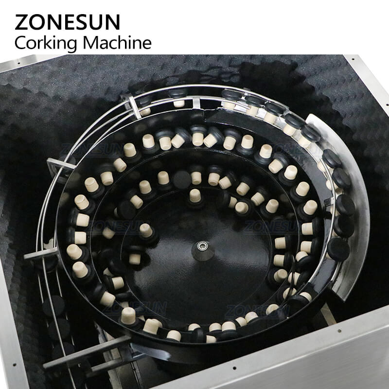 vibratory bowl sorter of automatic t corking machine