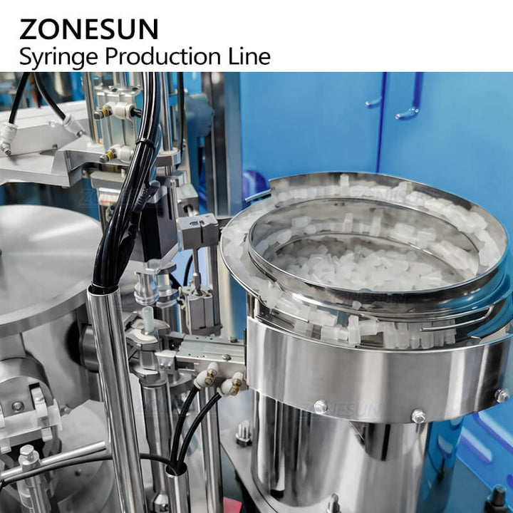 vibratory cap feeding system of prefilled syringe production line