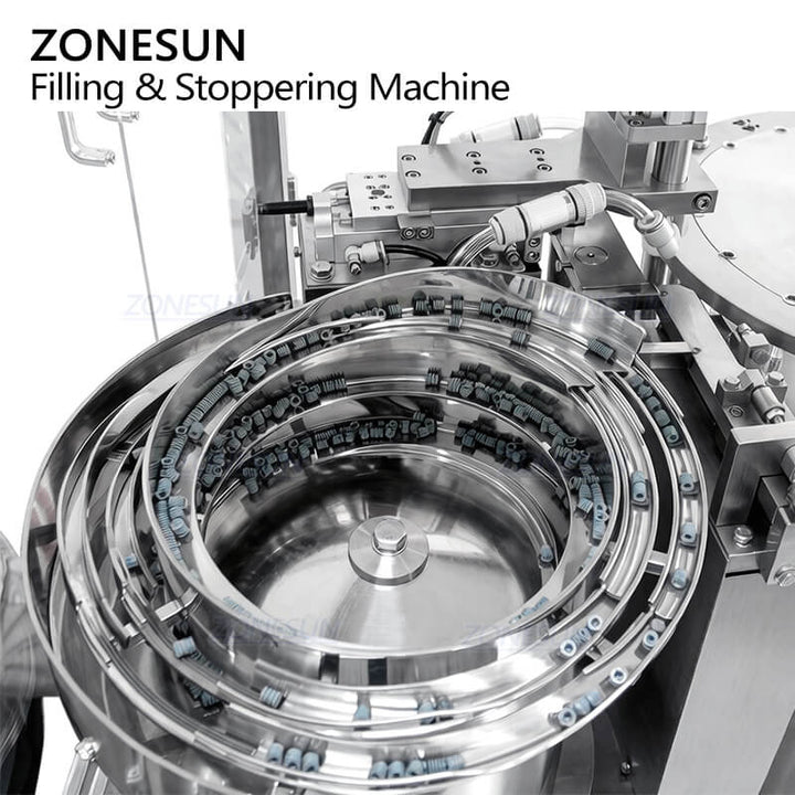 vibratory stopper feeding system of prefilled syringe filling machine