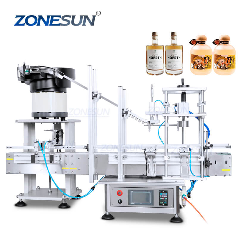 Licor Machine Zonesun ZS-XG1870D2 Desktop Gin Liquor Licor Jarabe Vodky Botella de v