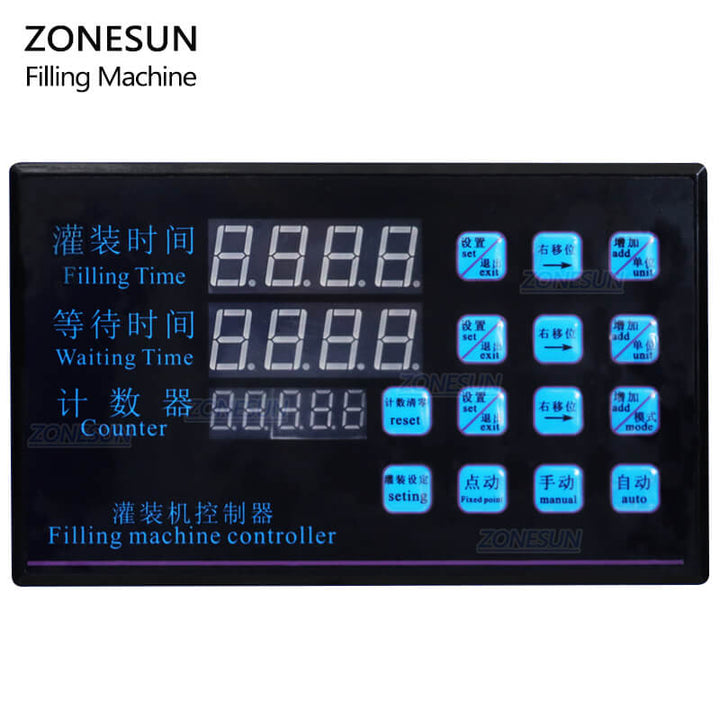 Control Panel of Peristaltic Pump Liquid Filling Machine