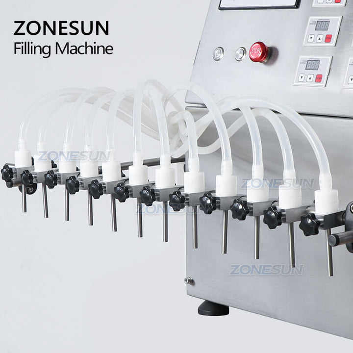 Filling Nozzle of 12 Head Liquid Filling Machine