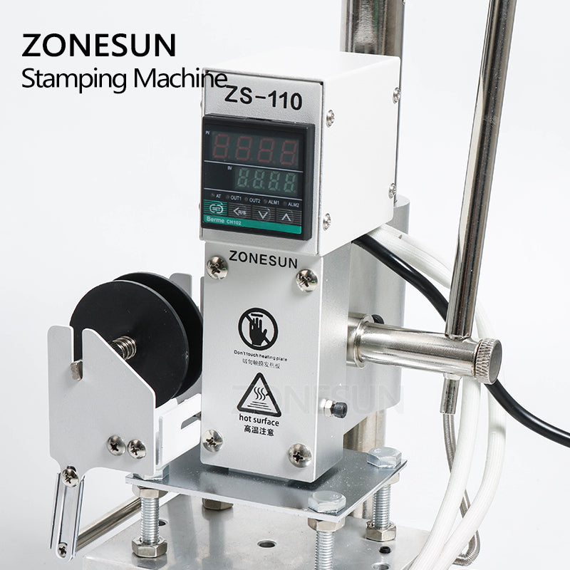 ZONESUN ZS-110 Digital Hot Foil Stamping Machine For Leather Wood Leat
