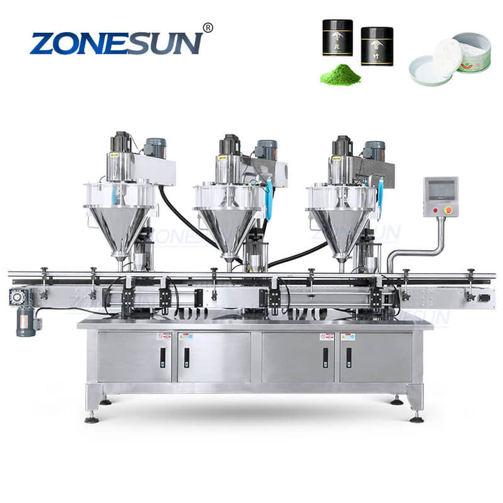 Automatic Three Heads Powder Filling Machine