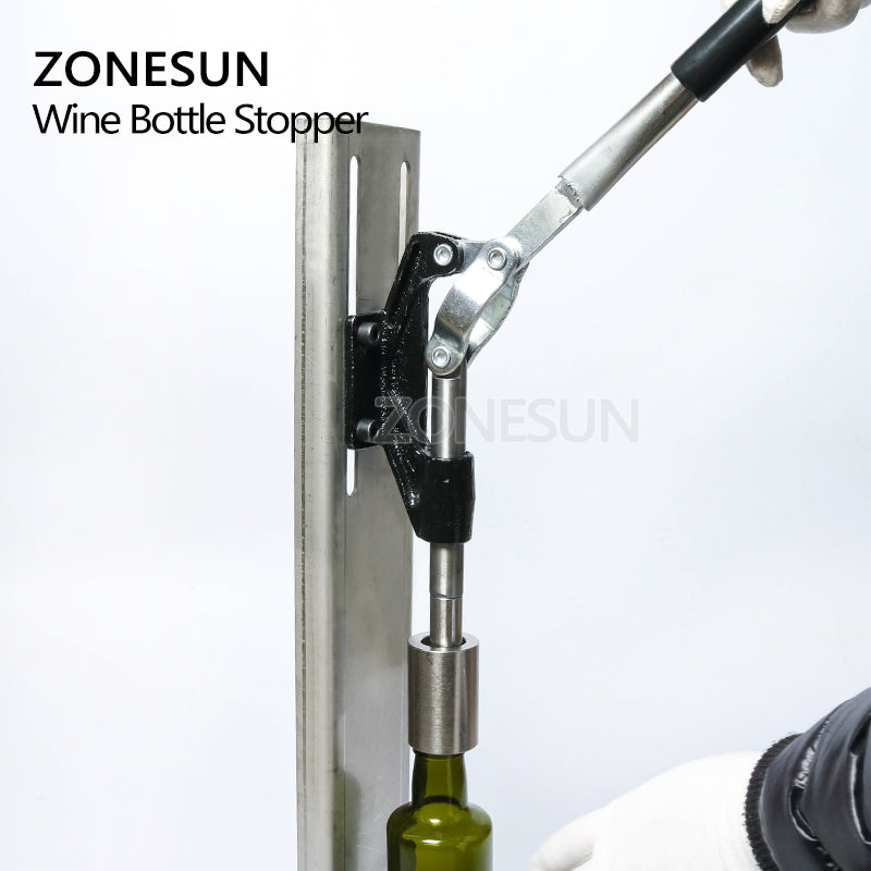 ZONESUN Manual Stainless Steel Corkers Wine Corking Machine Capping To ...