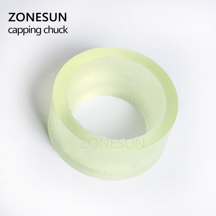ZONESUN Capping Machine Chuck Rubber Mat for Capper 28-32mm 38mm Round Plastic Bottle With Security Ring Silicone Capping Chuck - ZONESUN TECHNOLOGY LIMITED