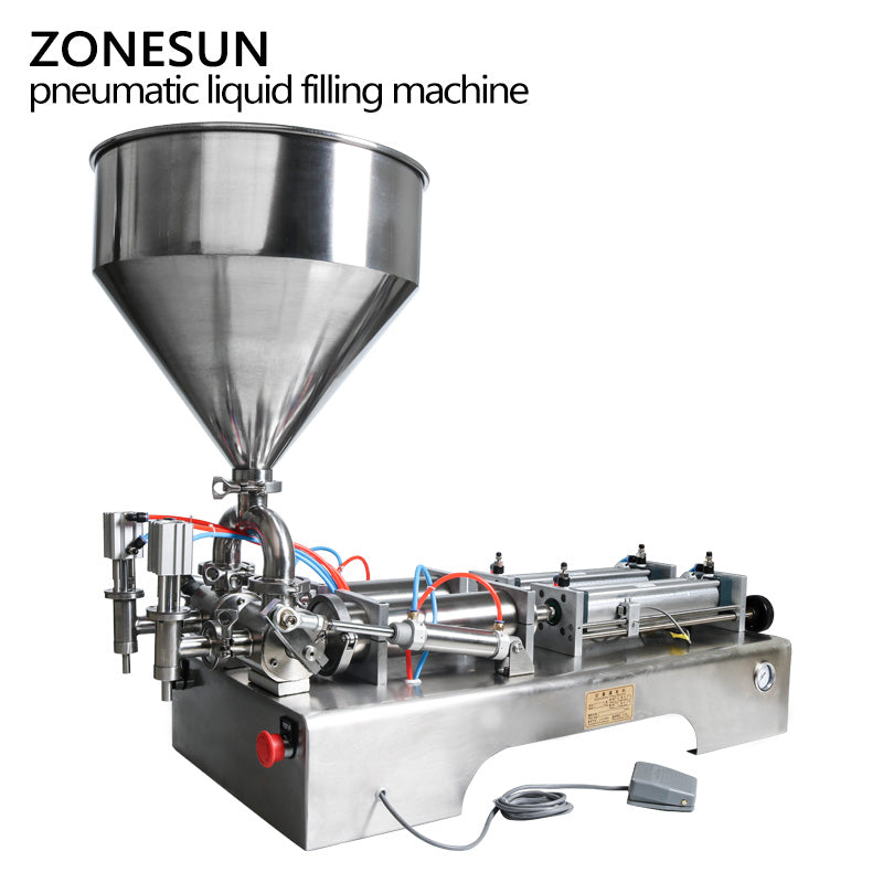 Double heads pneumatic paste filling machine