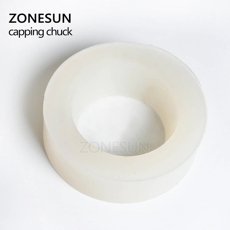 ZONESUN Capping Machine Chuck Rubber Mat for Capper 28-32mm 38mm Round Plastic Bottle With Security Ring Silicone Capping Chuck - ZONESUN TECHNOLOGY LIMITED