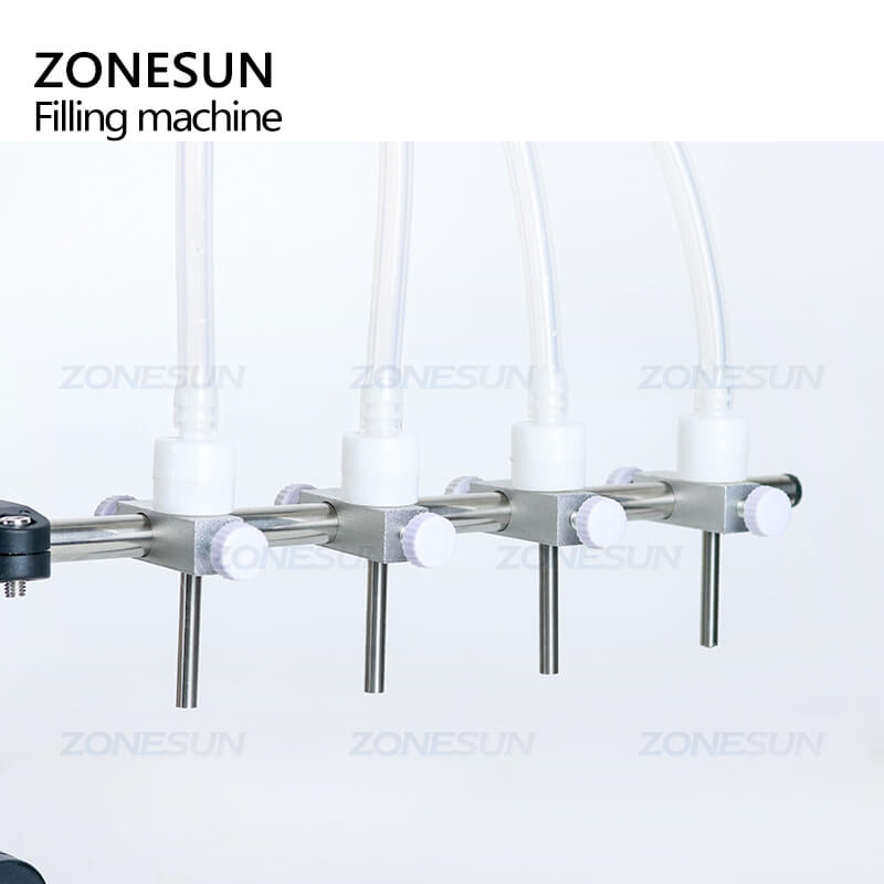 Filling Nozzle of 4 Head Peristaltic Pump Filling Machine