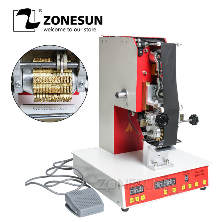 ZONESUN Rolling ribbon printer electric hot thermal printing machine number turning printer expiration code printer date number printer - ZONESUN TECHNOLOGY LIMITED