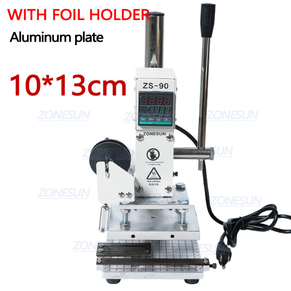 ZONESUN 5*7 8*10 10*13cm Hot Foil Manual Bronzing Machine for PVC