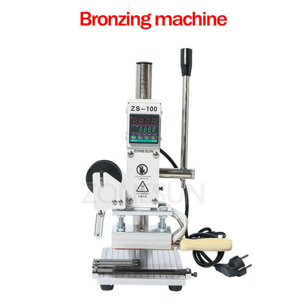 ZONESUN Hot Foil Stamping Machine Manual Bronzing Machine for PVC Card leather and paper stamping machine - ZONESUN TECHNOLOGY LIMITED