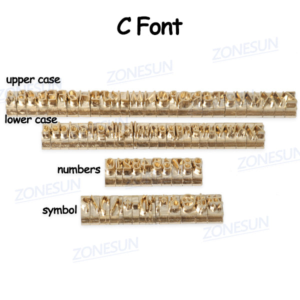 ZONESUN Diy GIFT Stamping Name Brass Mold Customized Logo On Wallet Shoes Leather Heat Press Name - ZONESUN TECHNOLOGY LIMITED