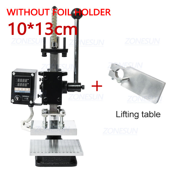 ZONESUN Hot Foil Stamping Machine Manual Bronzing embosser PVC Card leather paper wood embossing stamping branding iron - ZONESUN TECHNOLOGY LIMITED