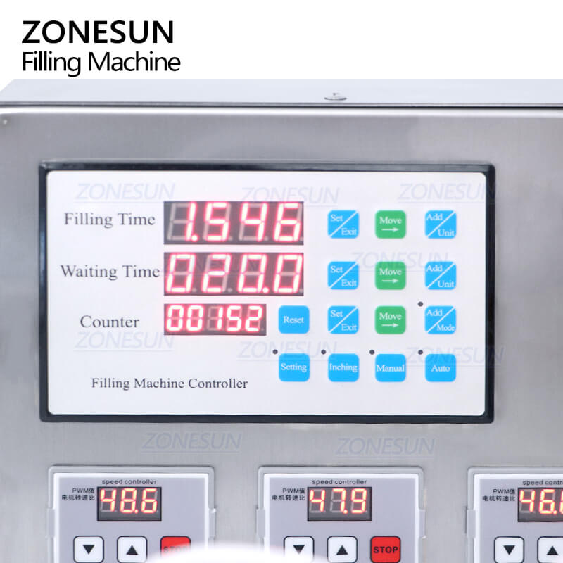 Control Panel of Semi-automatic Liquid Filling Machine