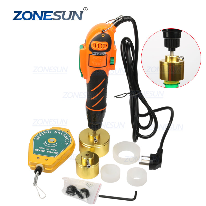 ZONESUN ZS-700 Hand Held Larger Power Bottle Capping Tool Plastic Bott