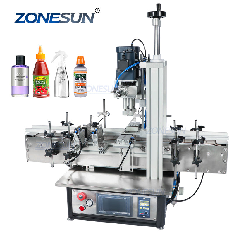 ZS-XG1870 Automatic Desktop Bottle Capping Machine For Spray Bottles ...