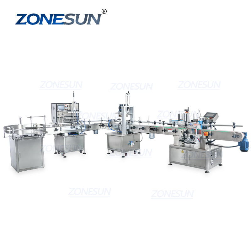  ZS-FAL90 Full Automatic Filling Capping And Labeling Machine