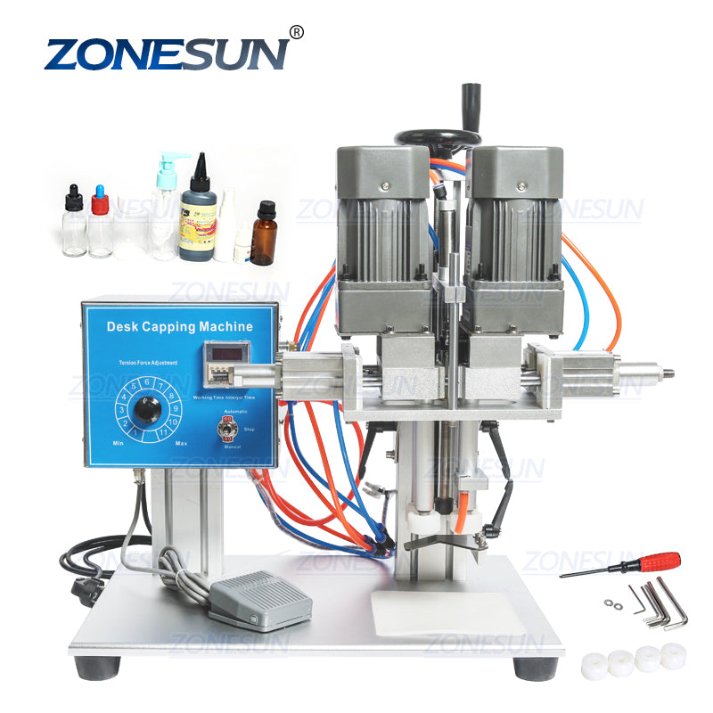 ZONESUN ZS-XG6100 Small Desktop Bottle Capping Machine For Water Bever