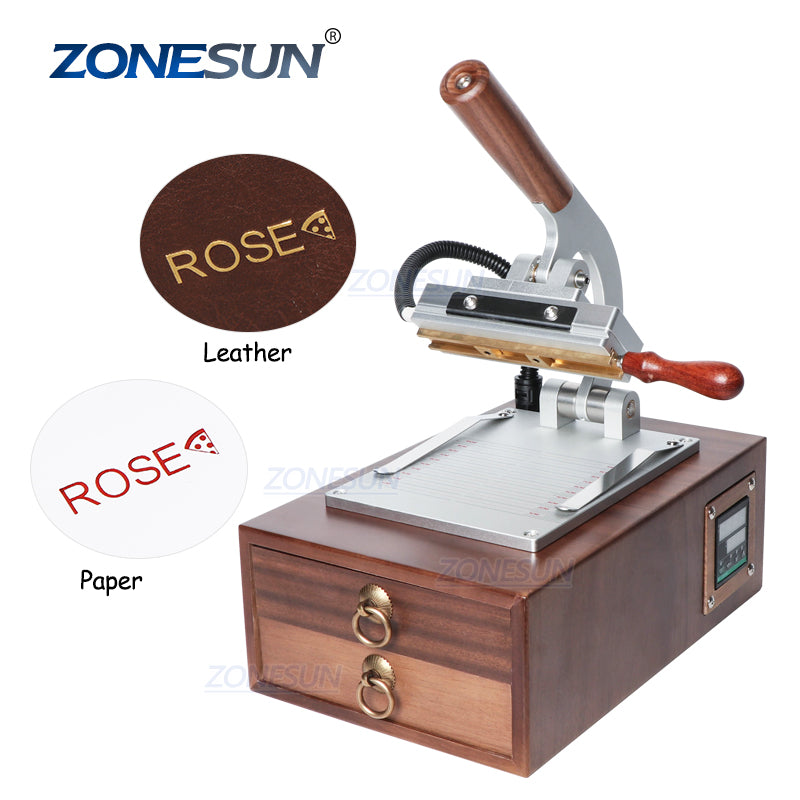 ZS-110C Digital Hot Foil Stamping Machine For Wood Leather