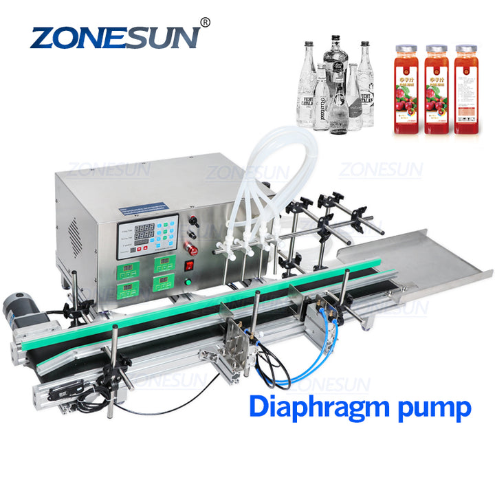 4 heads desktop automatic liquid filling machine