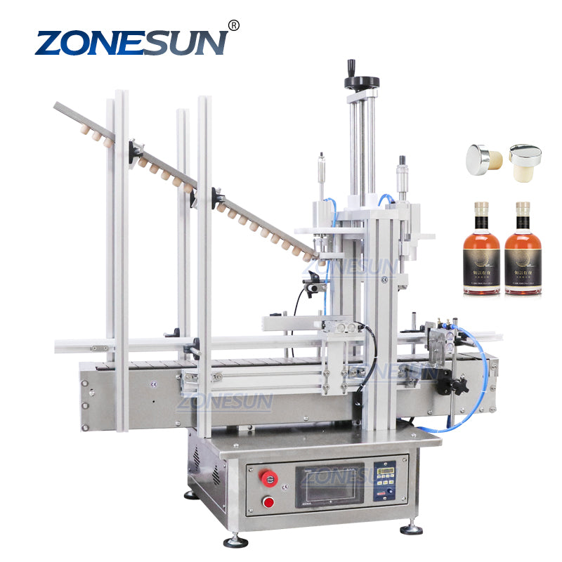 desktop capping machine with cap feeder