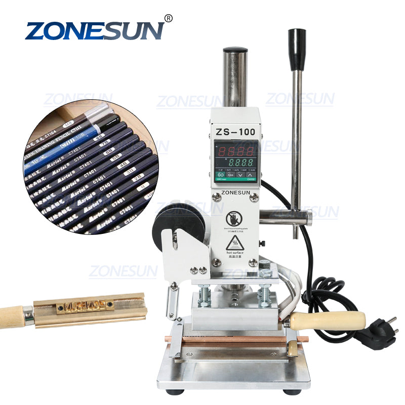ZONESUN ZS-100A Custom Logo Hot Foil Stamping Machine Manual