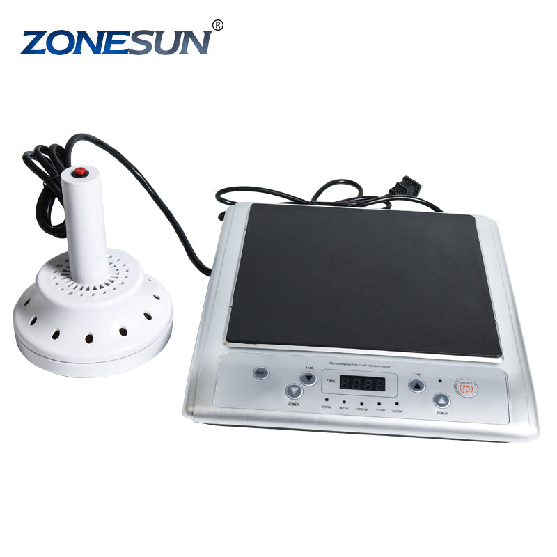 ZONESUN GLF-500L الحواسيب الصغيرة باليد الكهرومغناطيسية الحث الألومنيوم ماكينة إغلاق برقائق الألومنيوم السدادة التعريفي المستمر