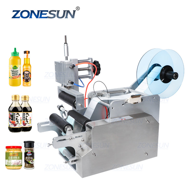 semi-auto round bottle labeling machine