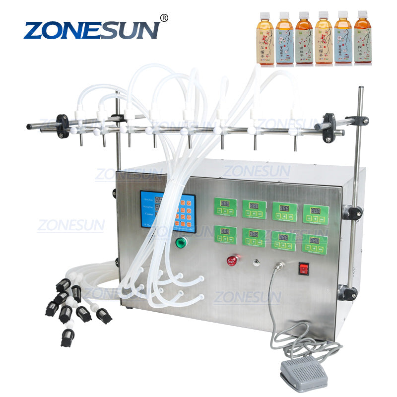 8 head Diaphragm Pump Liquid Filling Machine