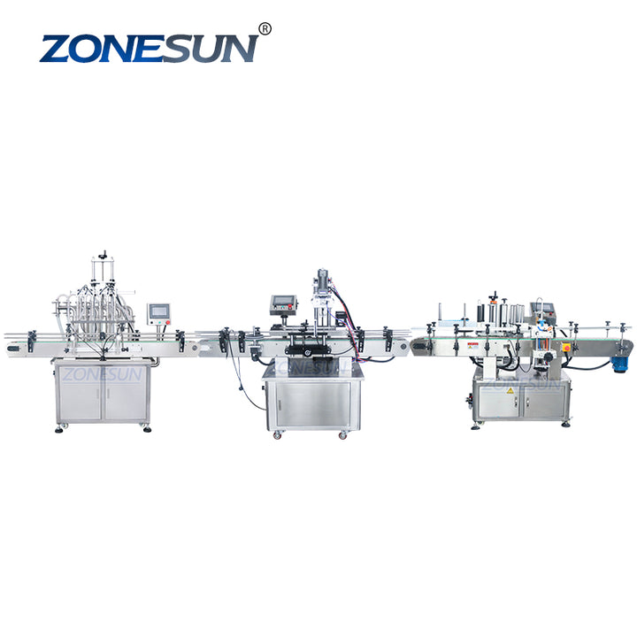 Automatic Filling Capping Labeling Machine Production Line