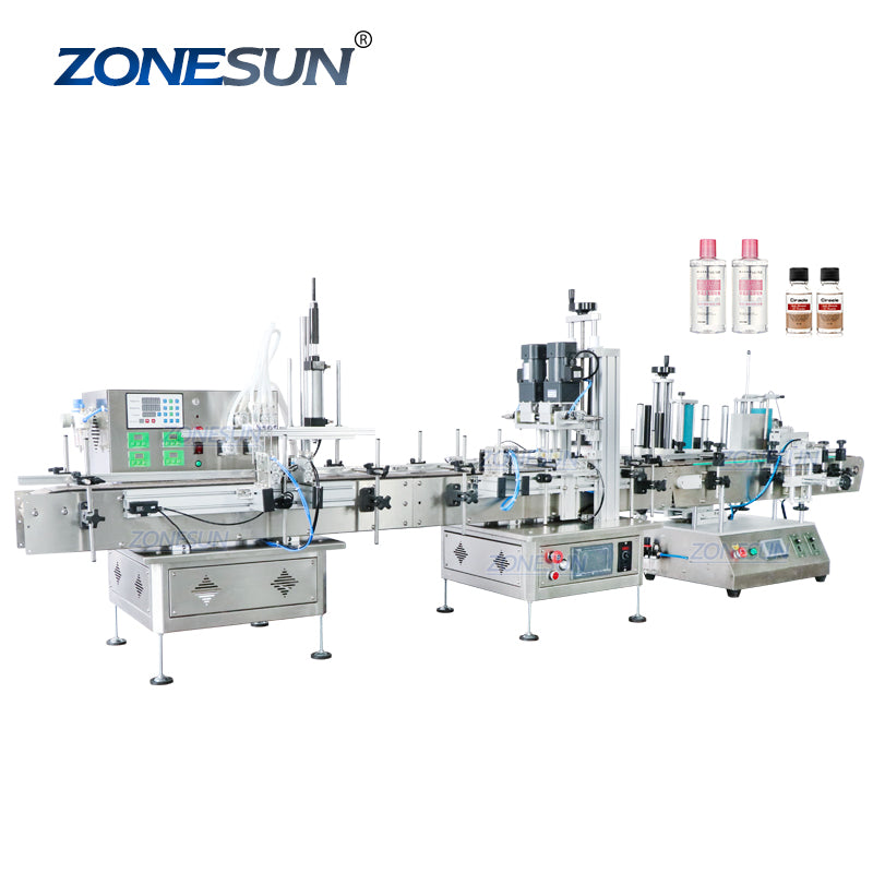 Automatic Desktop Oil Water Wine Bottle Liquid Soap Filling Capping ...